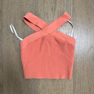 Aritzia Sculpt Knit Criss-cross Cropped Tank